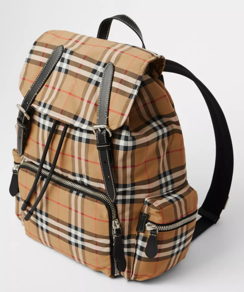 Burberry The Medium Rucksack in   Check Nylon