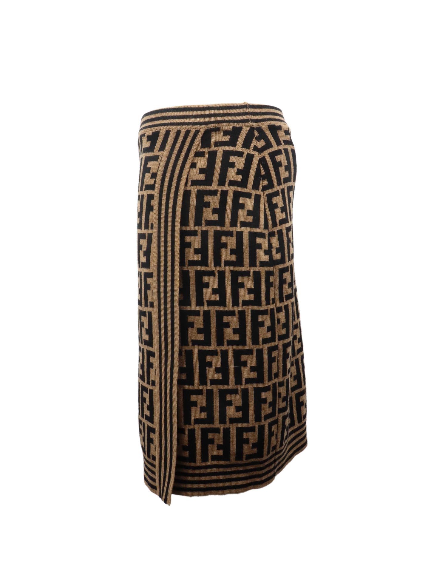 Fendi Zucca   Wool Skirt.