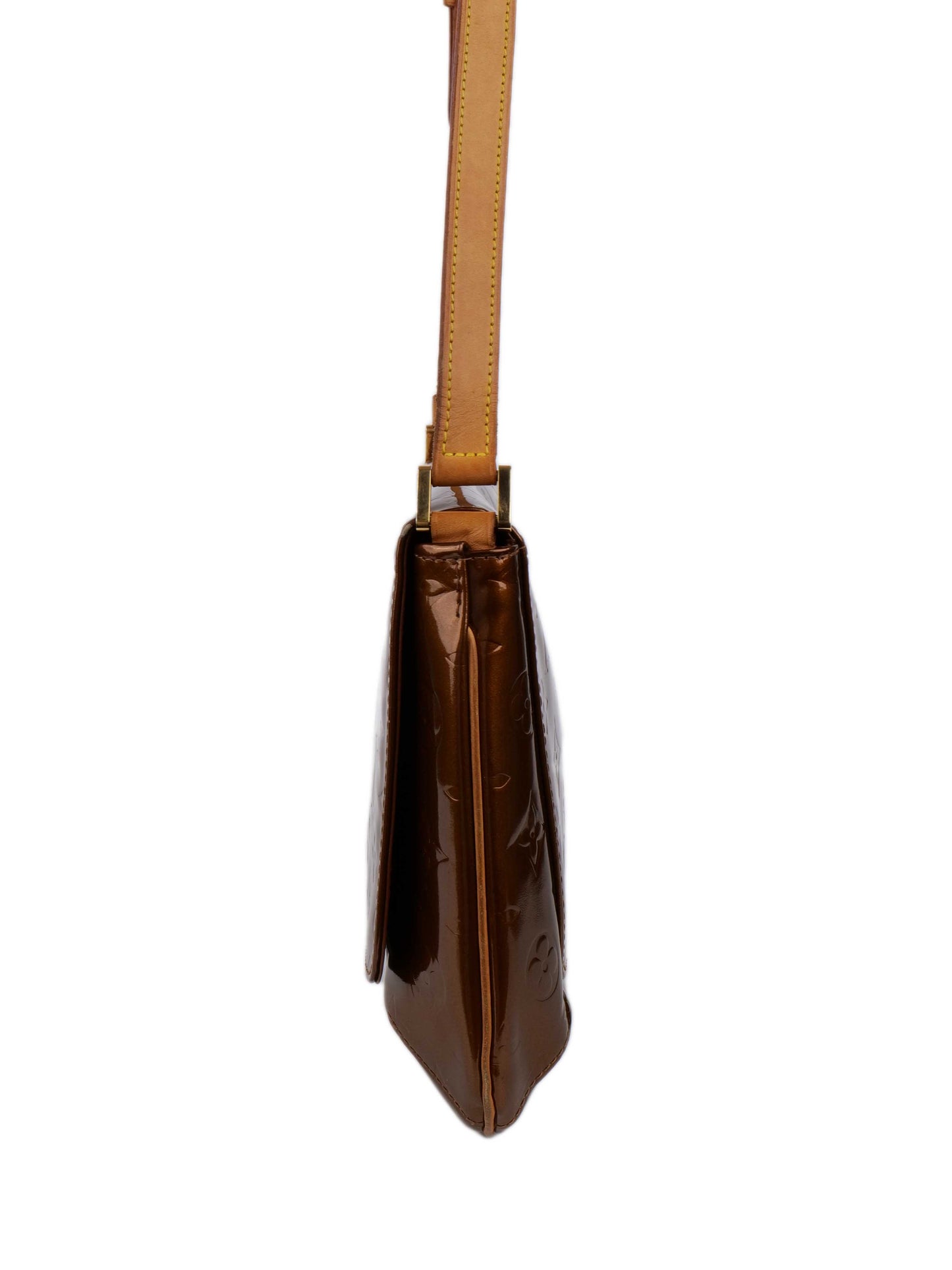 Louis Vuitton Bronze Vernis Patent M tte Salsa Bag.