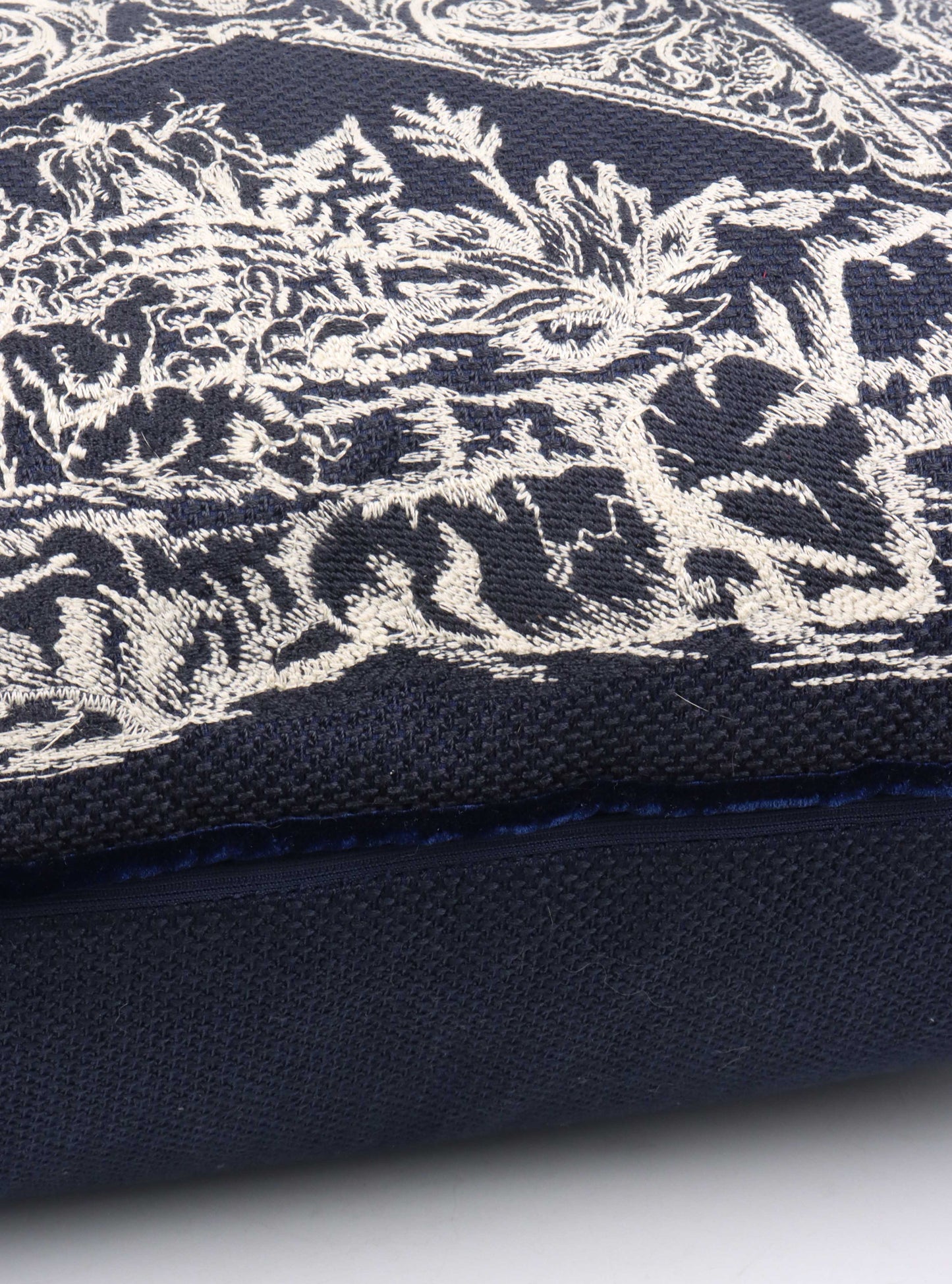 Dior Square Pillow in Navy.