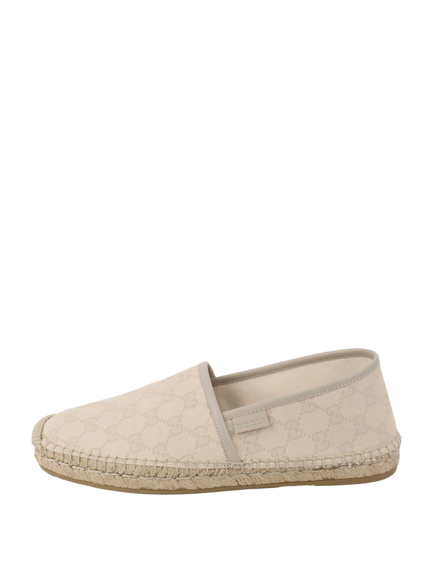 Gucci Mens GG Cream Espadrilles.