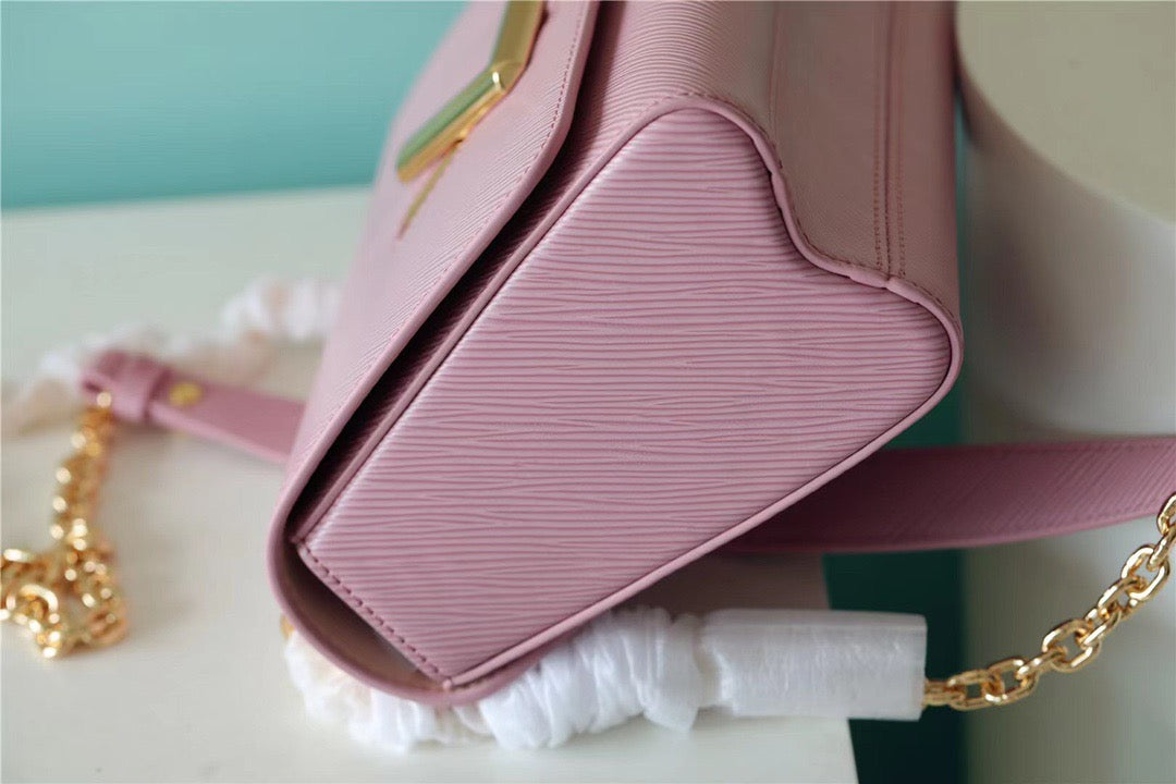 Top Quality Twist MM Epi Guimauve Purple For Women,  Shoulder And Crossbody Bags 9.1in/23cm Top Quality