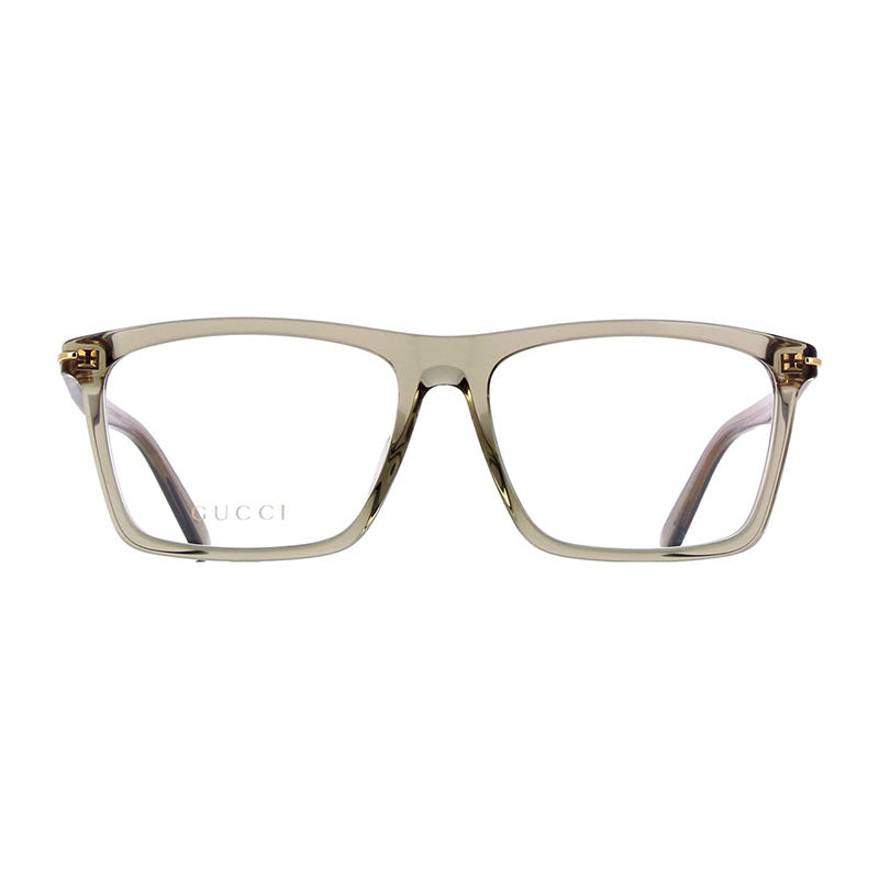 Gucci Eyeglasses Square Full Rim, Black Frame and Clear Demo Lenses Lens GG1445O001