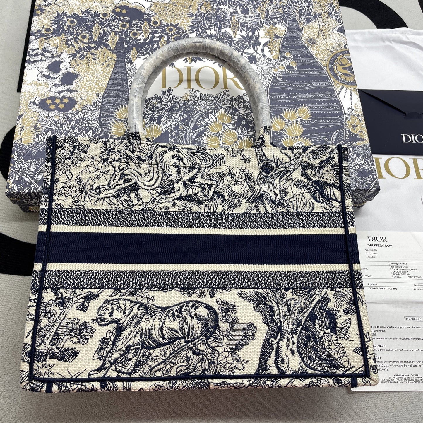 Top Quality MeTop Qualityum Book Tote Blue, For Women, Womens Handbags 14in/36cm CD M1296ZTDT_M808