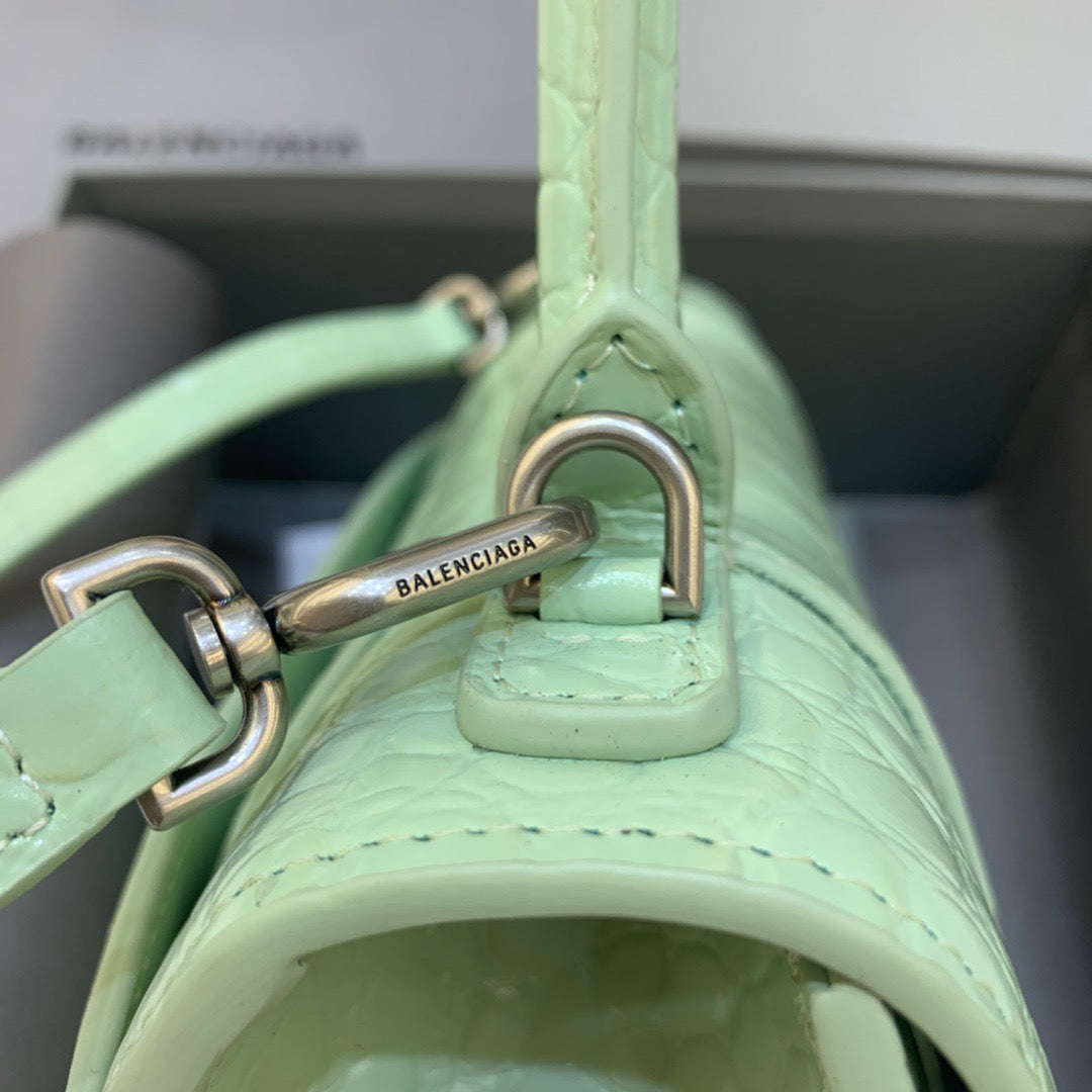 Top Quality Hourglass Small Handbag In Light Green, For Women,  Bags 9in/23cm
