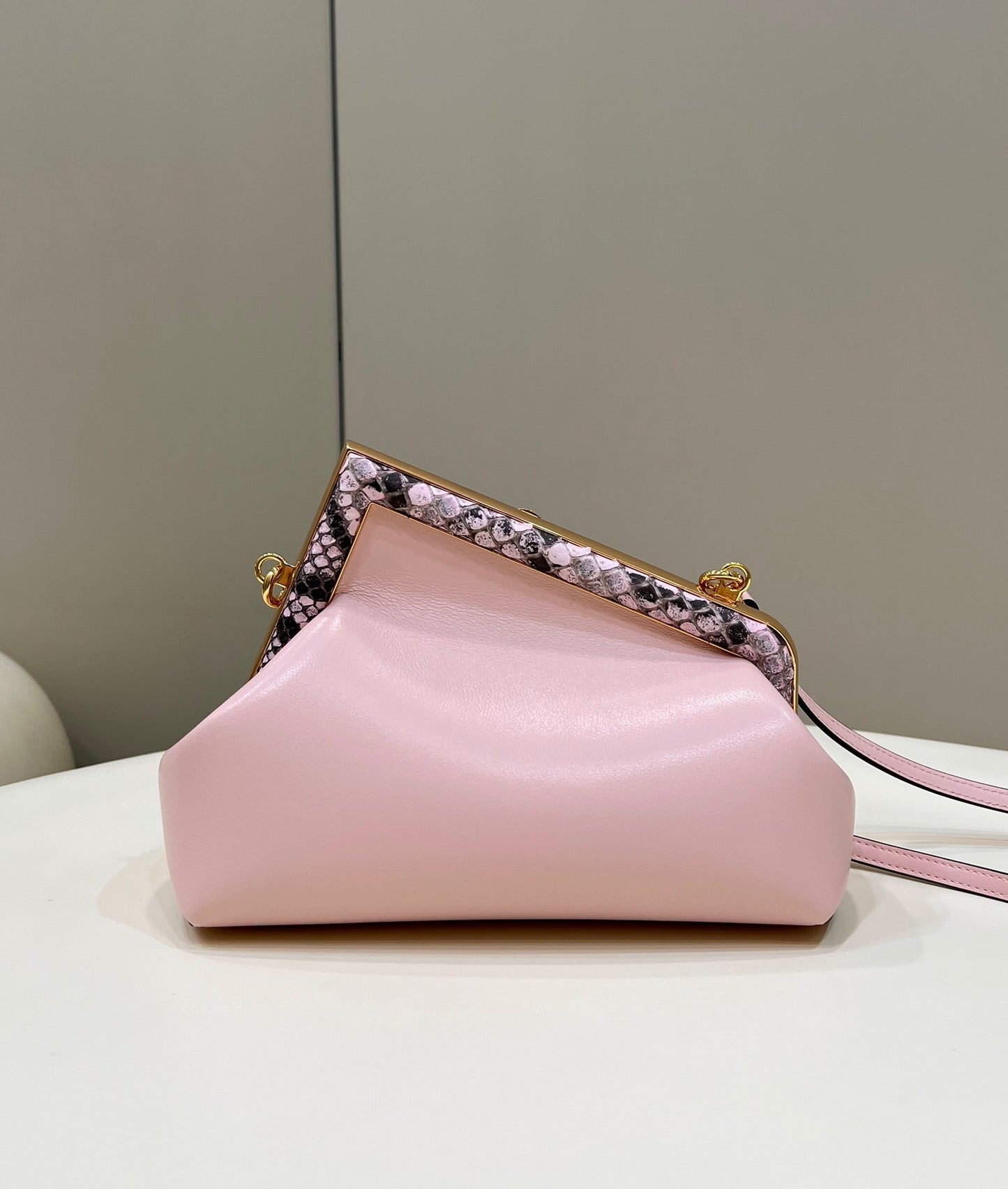 Top QualityTop Quality Top QualityTop Qualityrst Small Pink and Pink python Bag For Woman 26cm/10in