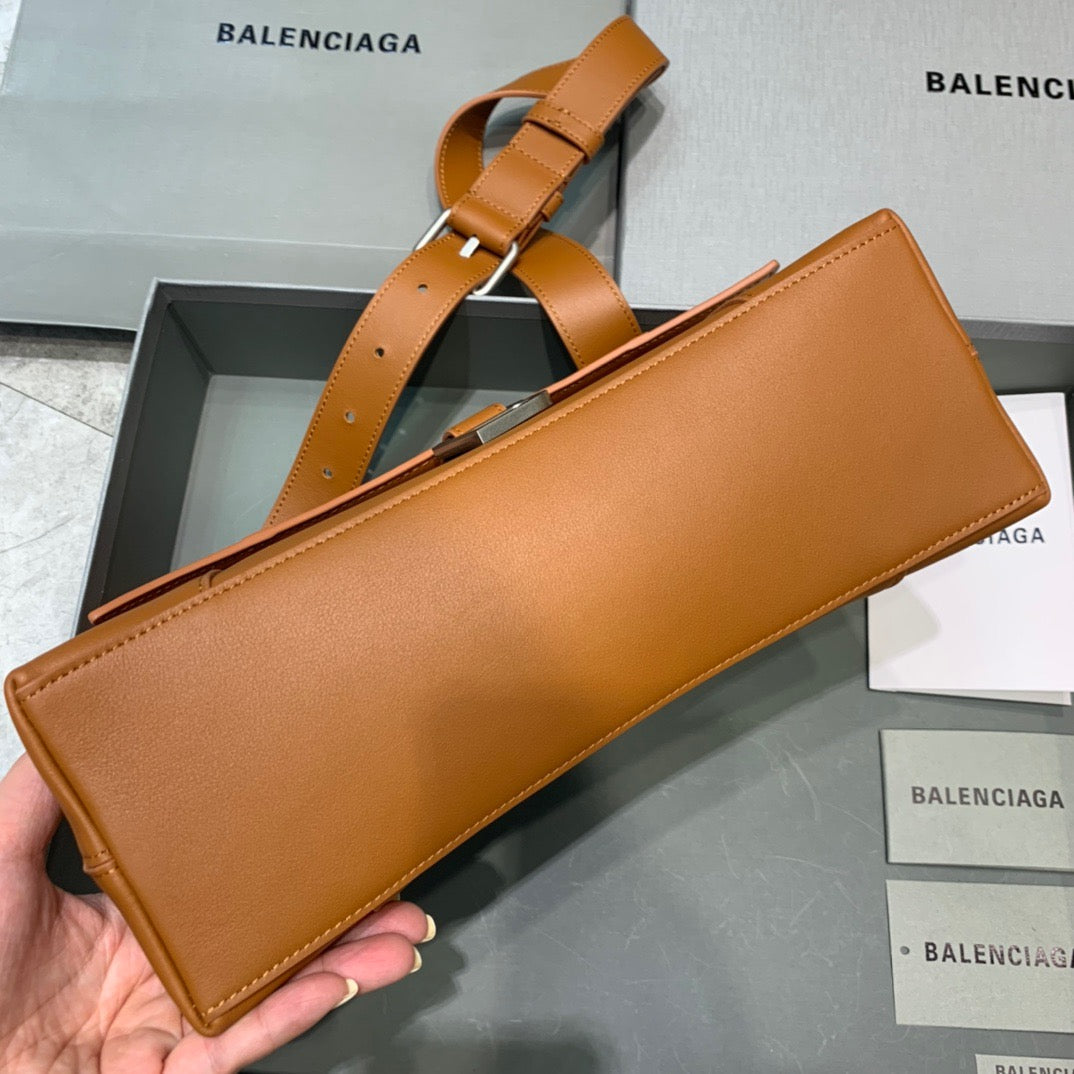 Top Quality Downtown Small Shoulder Bag In Brown, For Women,  Bags 11.8in/30cm