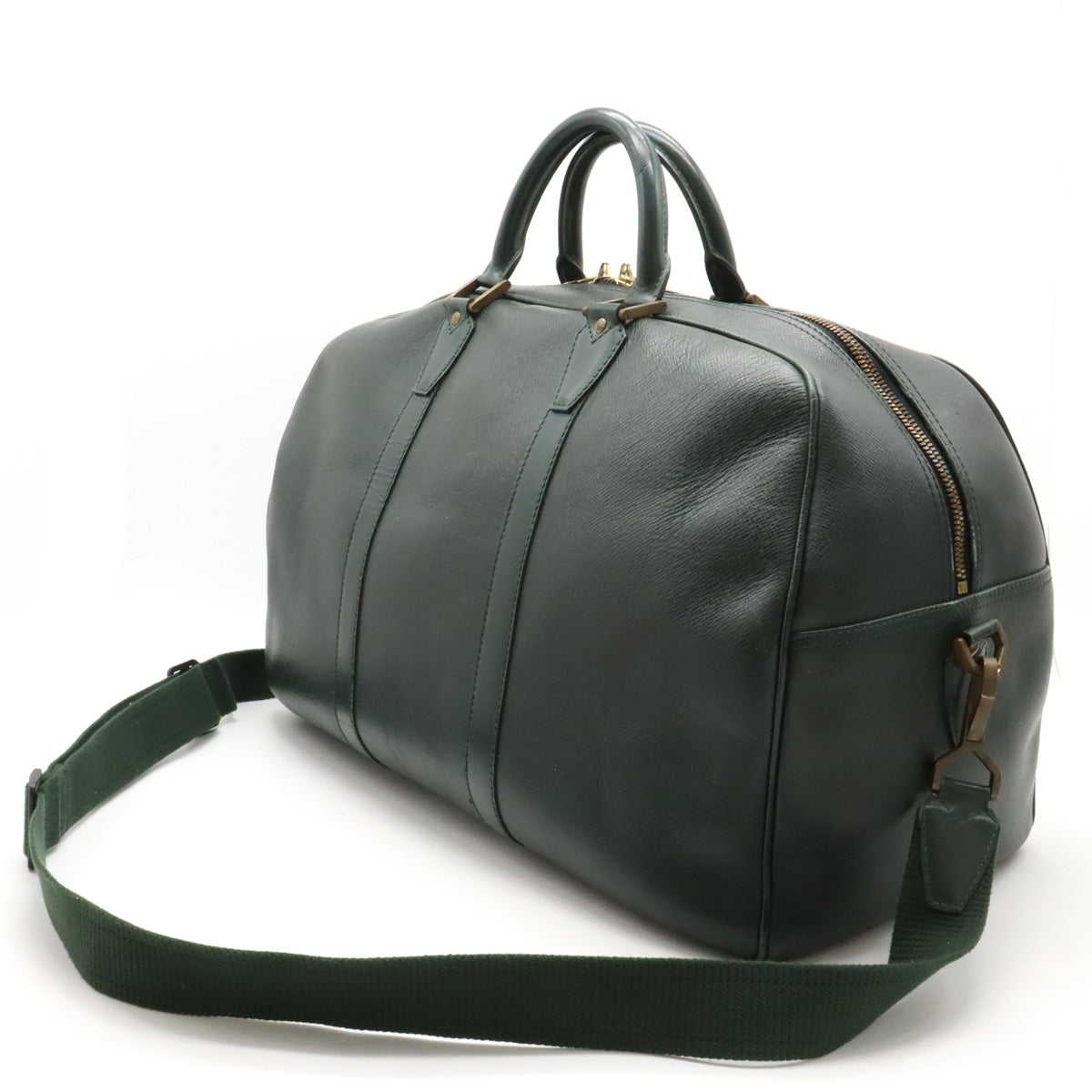 LOUIS VUITTON Kendall PM Boston Bag in Taiga Green M30124