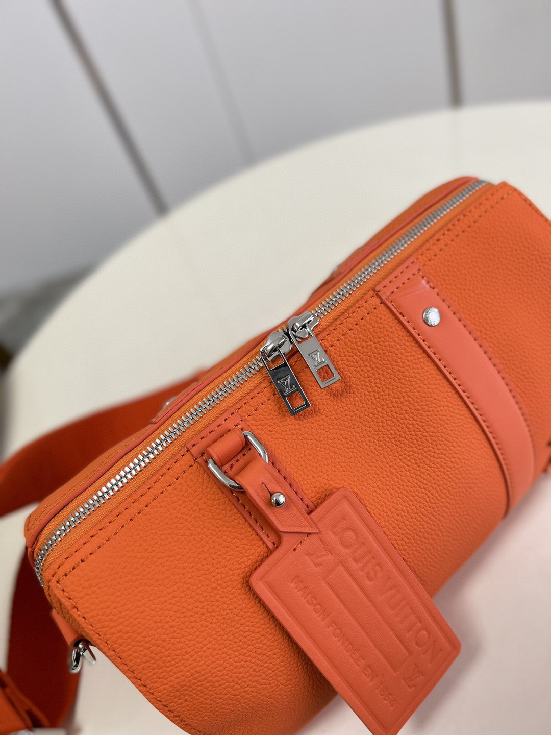 Top Quality City Keepall Aerogram Orange For Men, Bags, Shoulder And Crossbody Bags 10.6in/27cm Top Quality