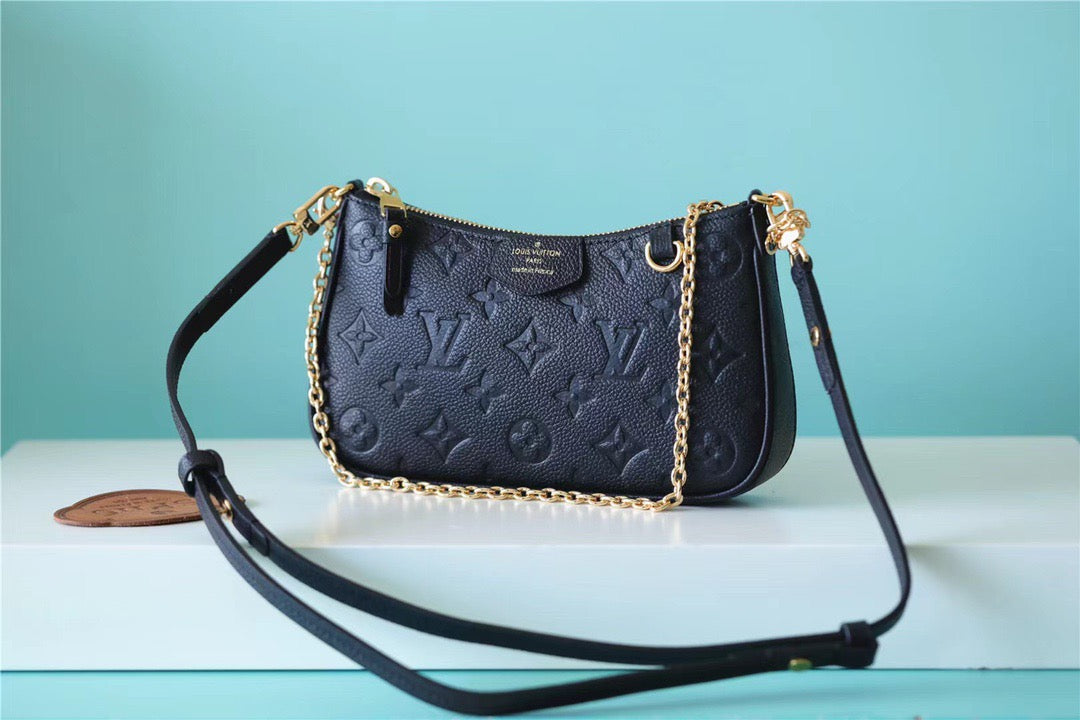 Top Quality Easy Pouch On Strap Monogram Empreinte Black For Women, Womens Handbags, Shoulder Bags And Crossbody Bags 7.5in/19cm Top Quality M80349