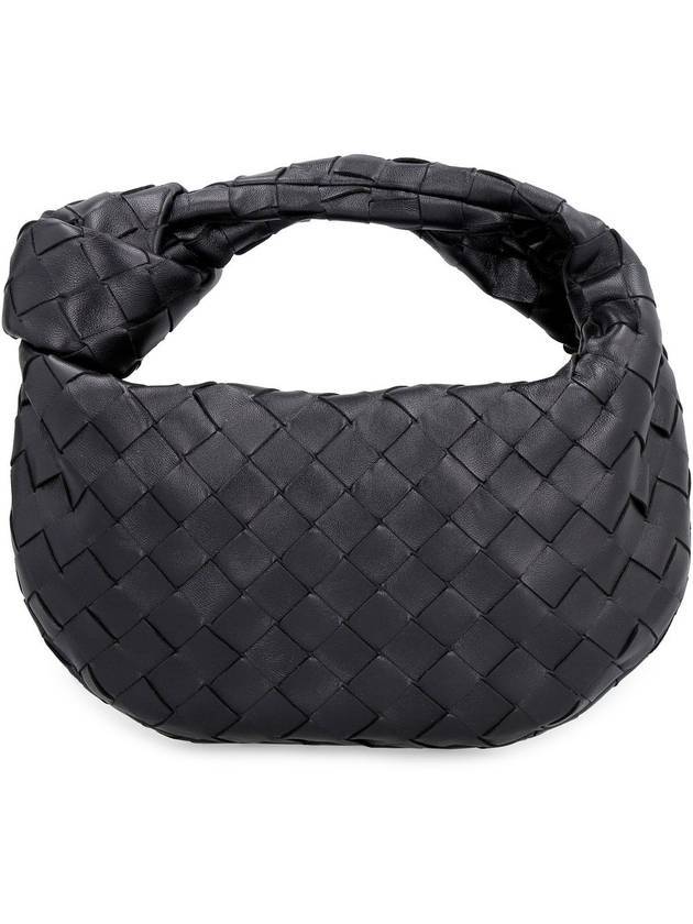 Luxury Bottega Veneta Jodie Intrecciato Small Tote Bag Black