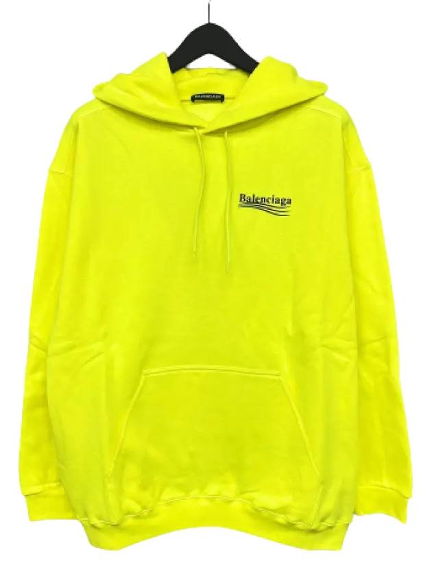 Luxury Balenciaga Trending 2025 Men's Political Wave Logo Hoodie Neon