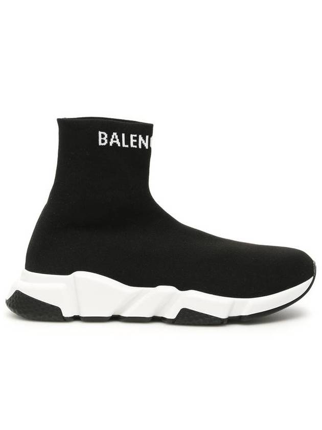 Luxury Balenciaga Trending 2025 Speed Logo High Top Sneakers Black
