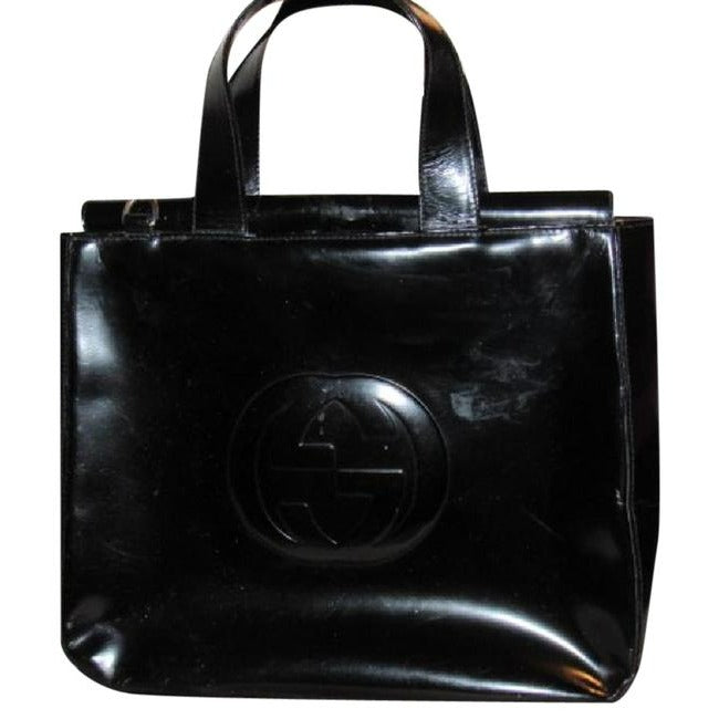 Gucci Soho   Black Patent Leather Satchel
