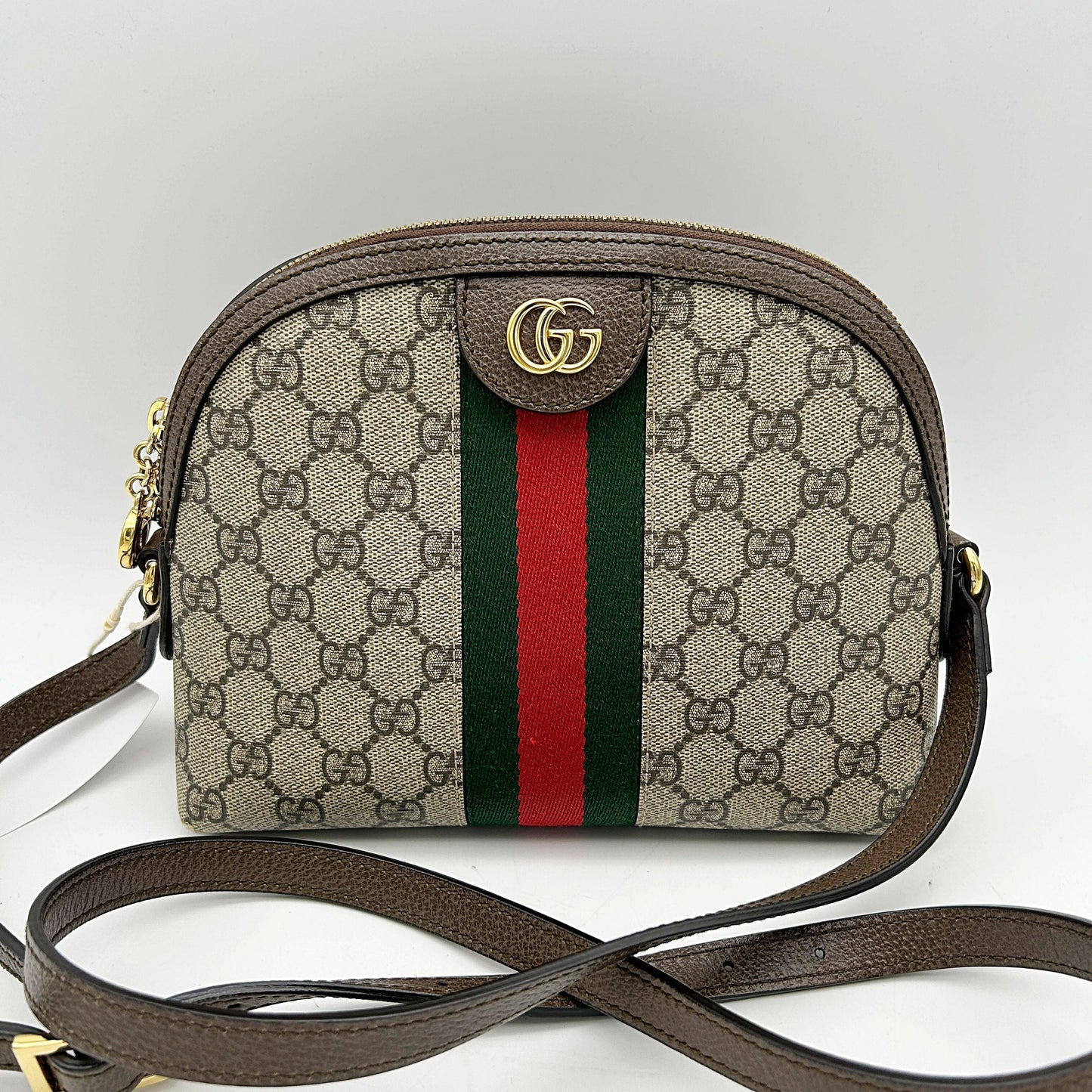 Gucci Beige/Ebony GG Supreme Coated Canvas and Leather Small Ophidia Crossbody Bag Gucci BYBJQA