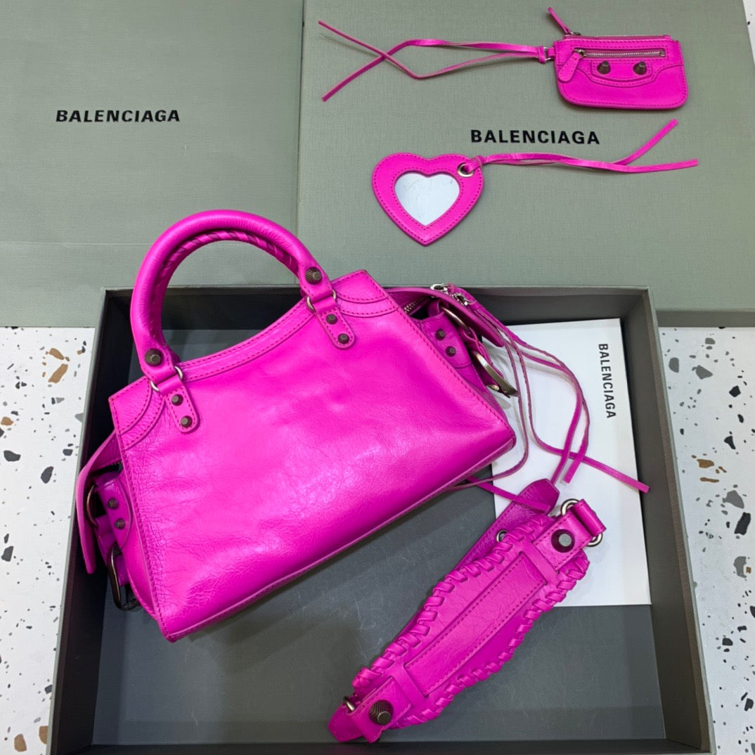 Top Quality Neo Cagole XS Handbag In Dark Pink, For Women,  Bags 10.2in/26cm