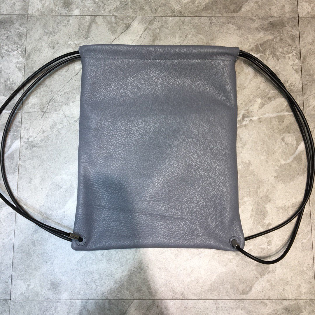Top Quality Everyday Drawstring Backpack In Grey, For Women,  Bags 18.5in/47cm