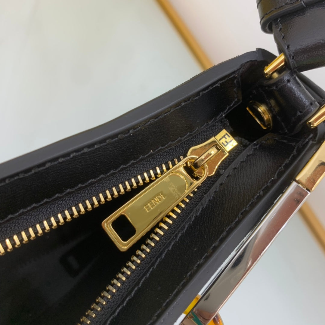 FI OLock Swing Black Bag For Woman 32cm/12in 8BS068ATop Quality0F19KX
