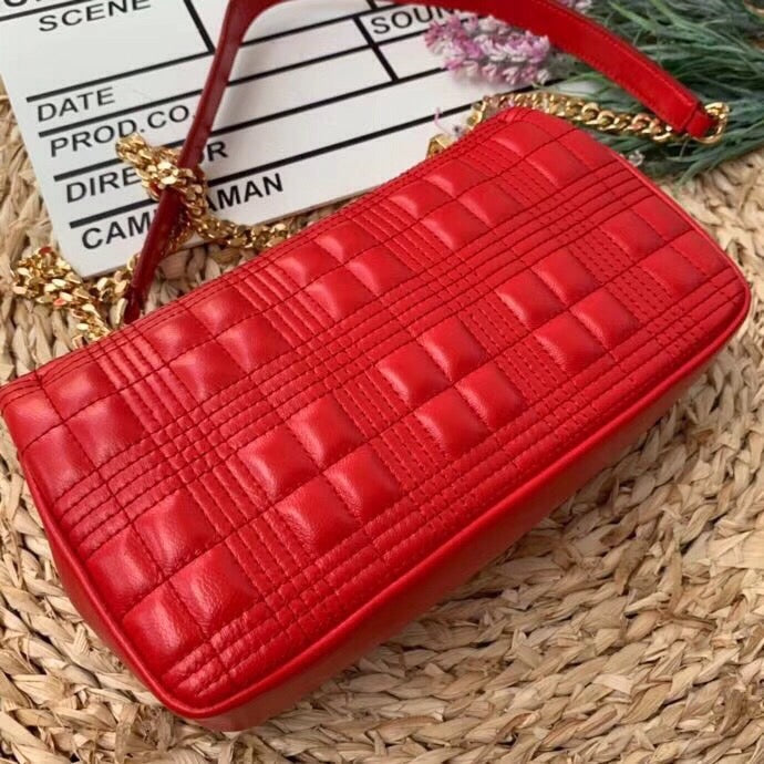Top Quality Quilted MeTop Qualityum Lola Bag Monogram Red For Women, Bags 11in/28cm