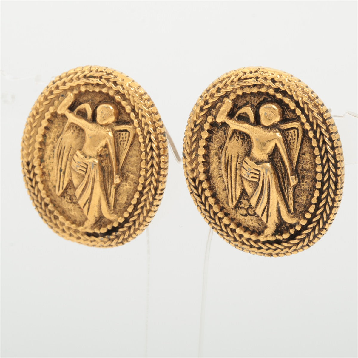 Chanel Angel Earring (for both ears) GP Gold Coco Oral Angel   Earring