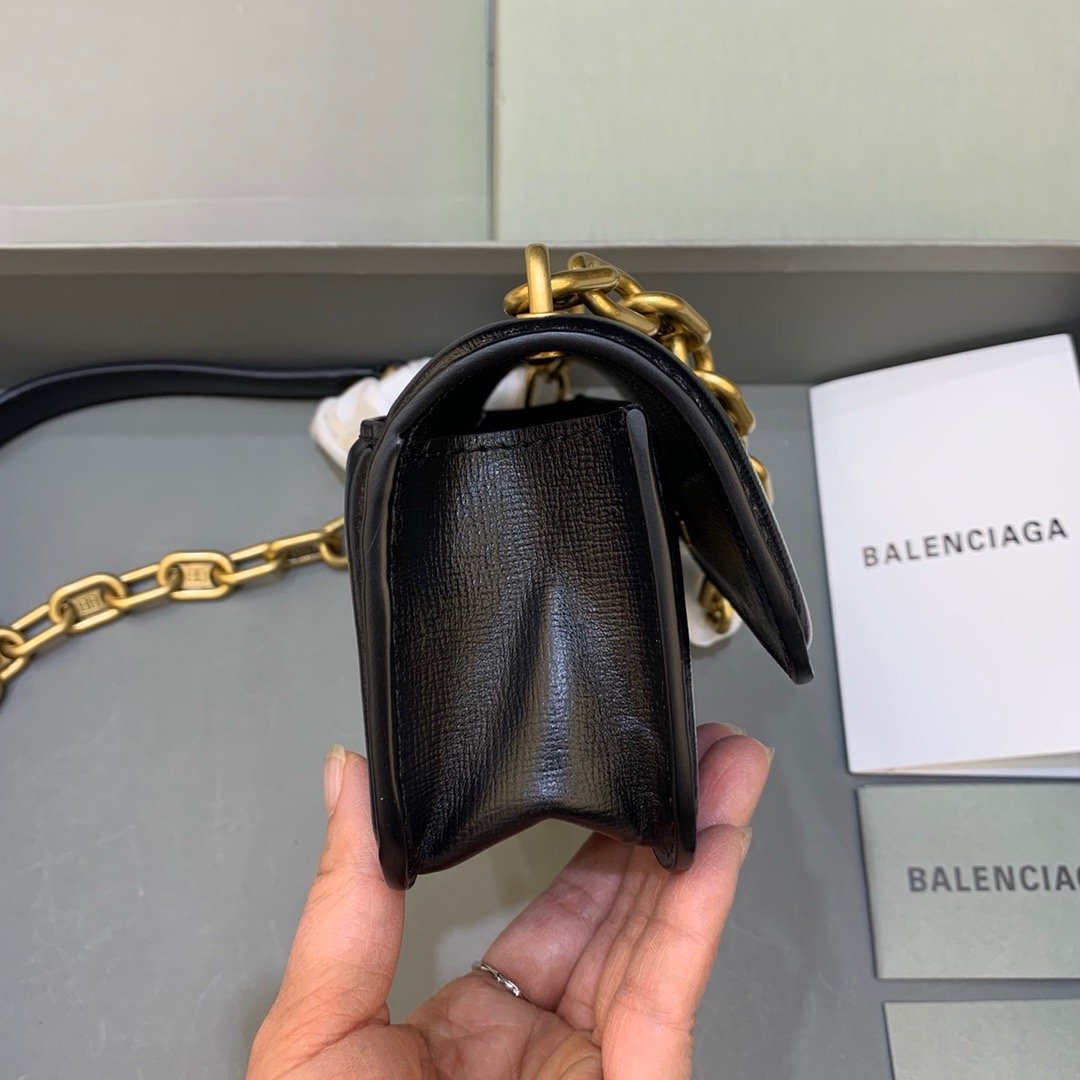 Top Quality Gossip Small On Chain Shoulder Bag Black, For Women,  Bags 7.4in/19cm