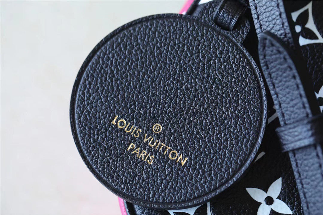 Top Quality Bagatelle Monogram Empreinte Black / White / Pink For Women,  Shoulder And Crossbody Bags 22cm/8.7in Top Quality M46091