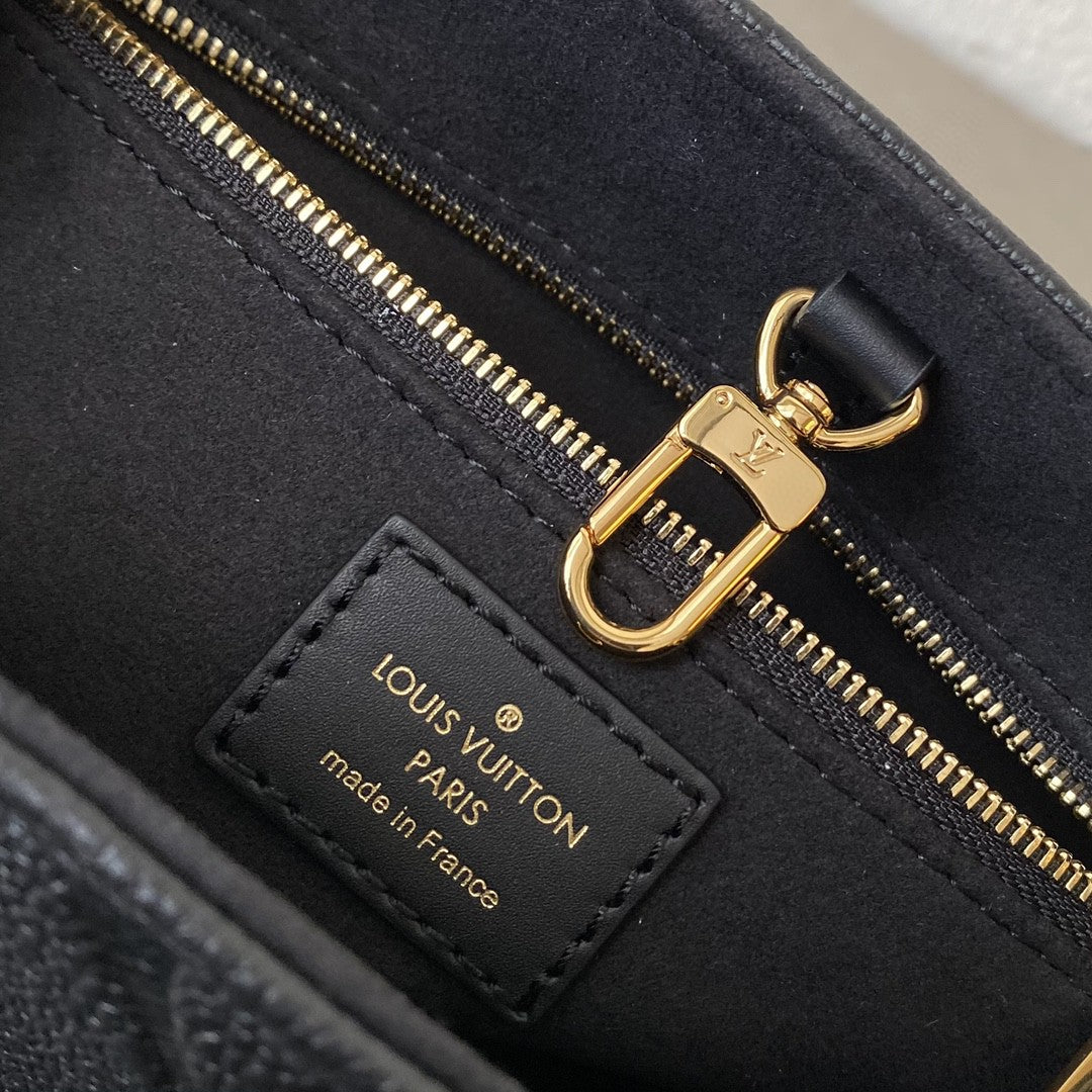 Top Quality On The Go PM Bag Monogram Empreinte 9.8in/25cm Black Top Quality M45653