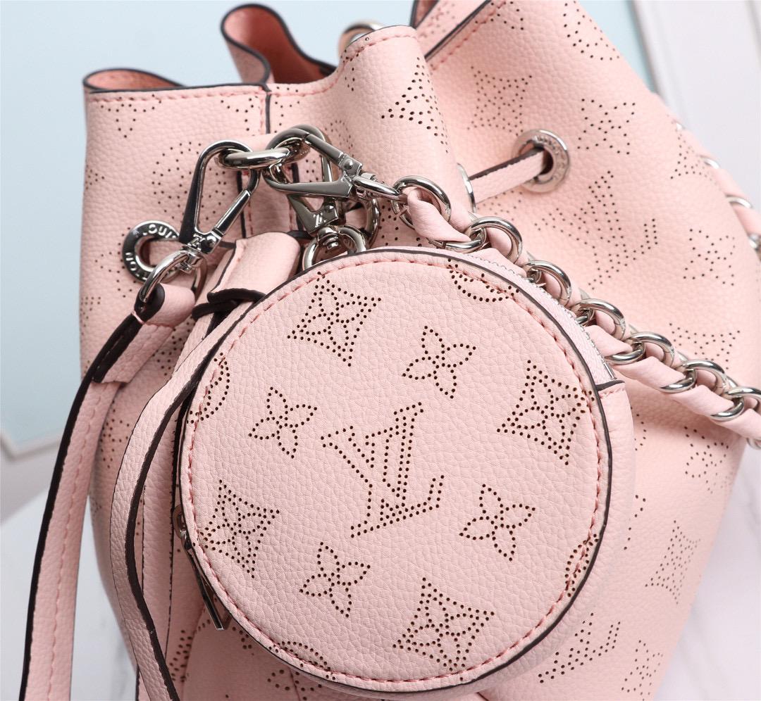 Top Quality Bella Bucket Bag Mahina Magnolia Pink For Women, Womens Handbags, Shoulder And Crossbody Bags 7.5in/22cm Top Quality M57068
