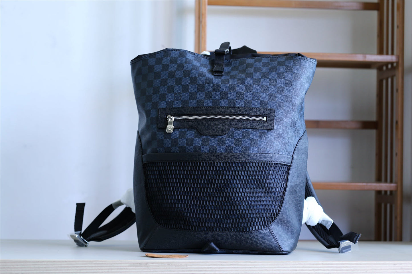 Top Quality Matchpoint Backpack Damier Cobalt Taiga For Men, Bags 51cm Top Quality N40009