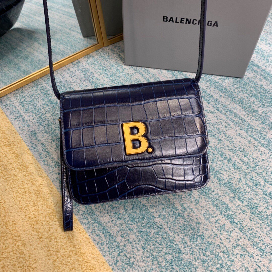 Top Quality Bolso Bandolera B In Dark Blue , For Women,  Bags 7in/18cm