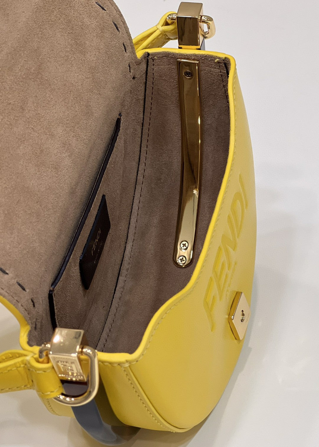 Top QualityTop Quality Moonlight Saddle Yellow Bag For Woman 19cm/7.5in