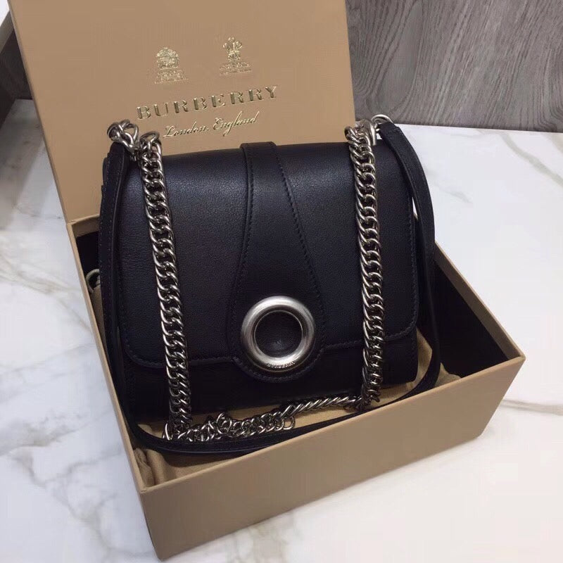 Top Quality Grommet Detail Crossbody Bag Black For Women, Bags 7.1in/20cm