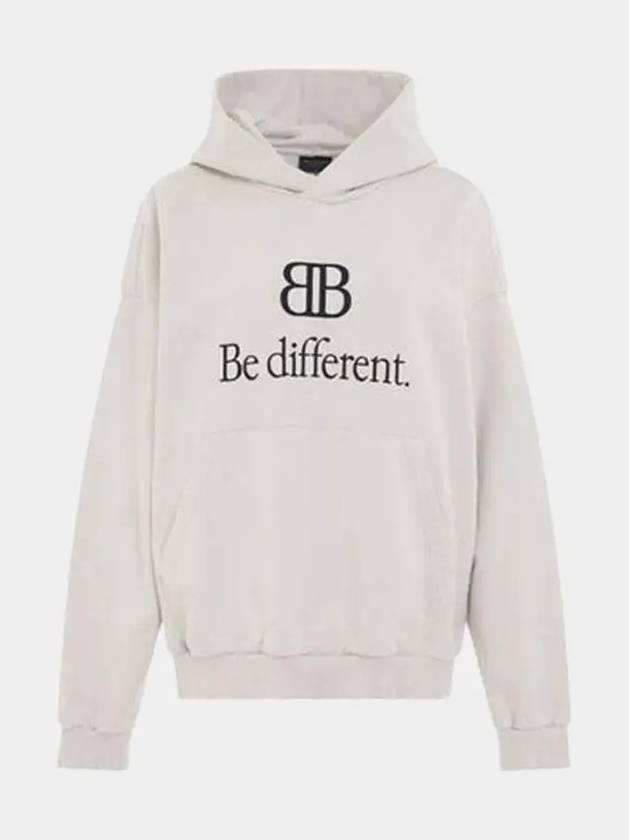 Luxury Balenciaga Trending 2025 BB Logo Print Hoodie Cream