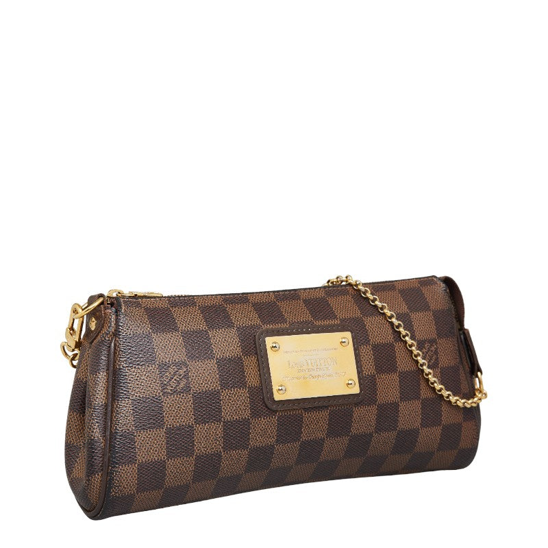 Louis Vuitton Eva Chain Handbags 2WAY N55213 Brown PVC Leather Ladies Louis Vuitton