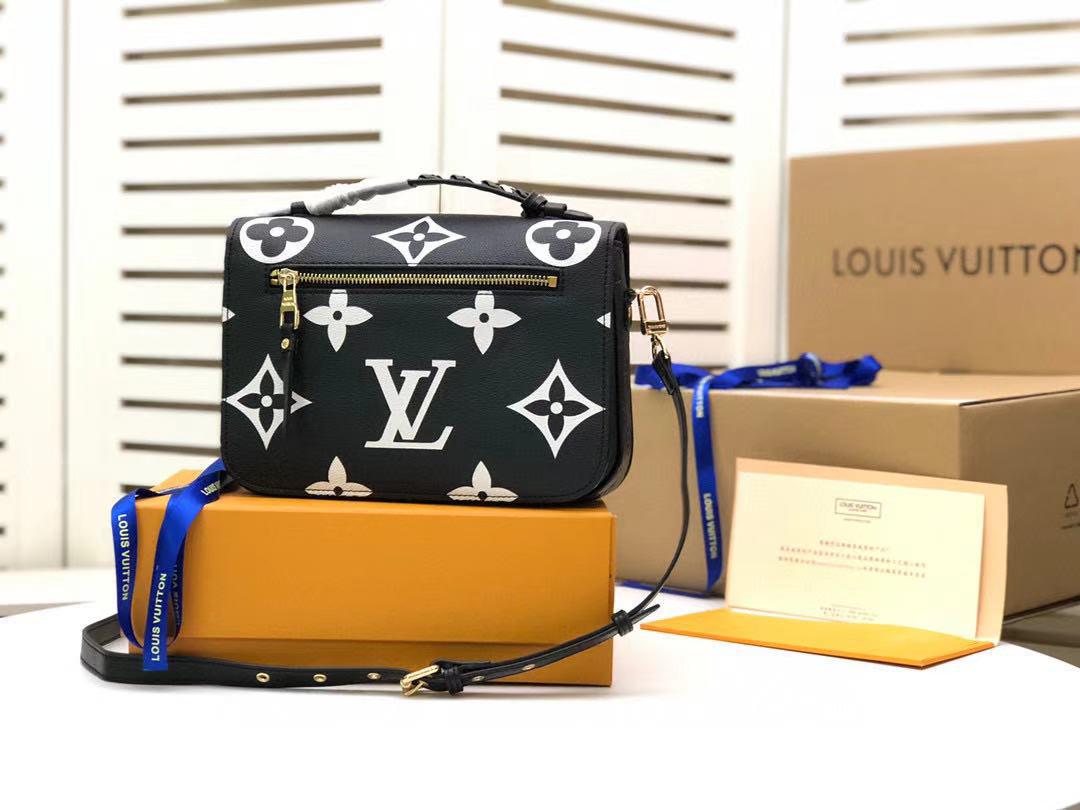 Top Quality Top Quality Crafty Pochette Metis Monogram Empreinte Black For Women, Womens Handbags, Shoulder And Crossbody Bags 9.8in/25cm Top Quality M45385