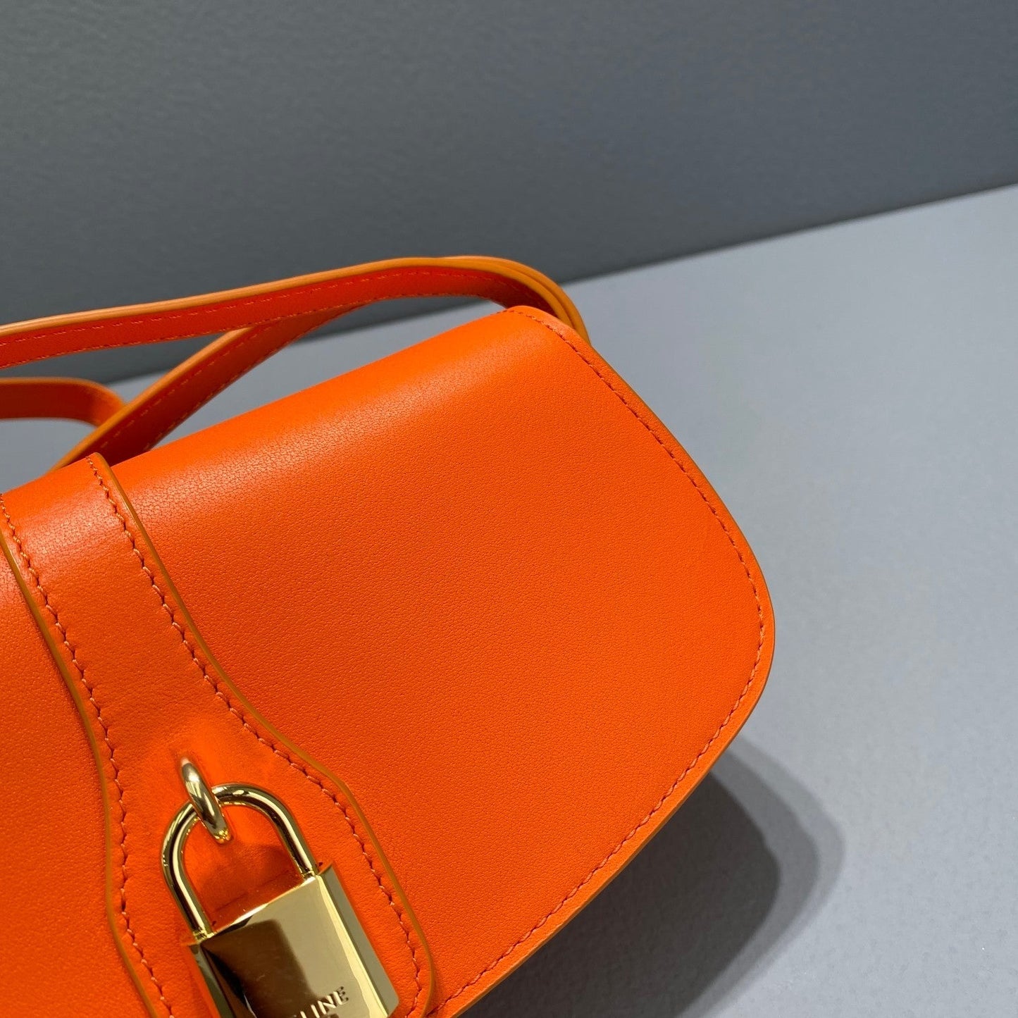 Top Quality Clutch On Strap Orange For Women 7in/18cm