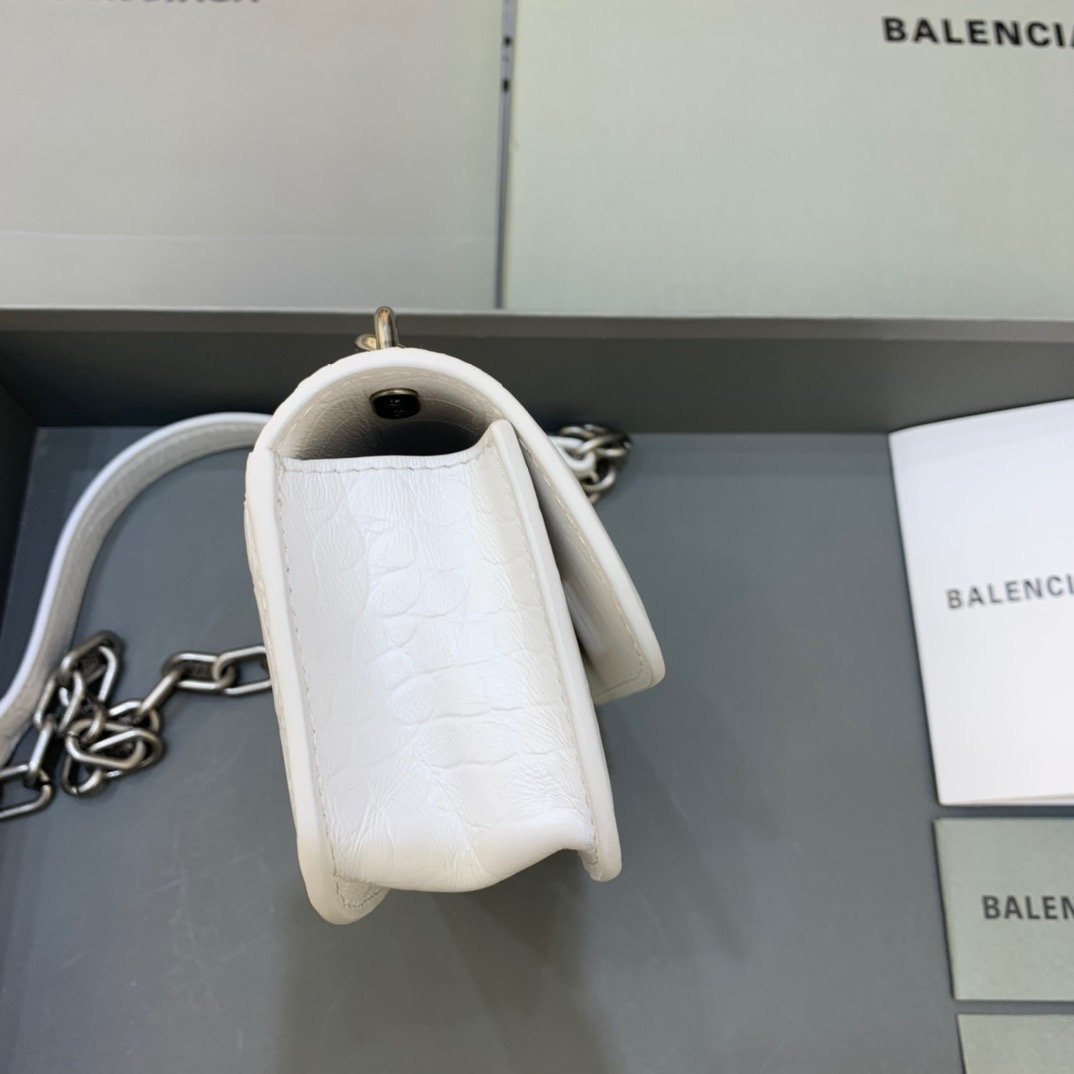 Top Quality Gossip Small On Chain Shoulder Bag White, For Women,  Bags 7.4in/19cm