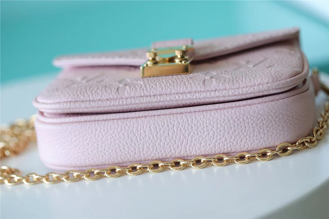 Top Quality Micro Metis Monogram Empreinte Pink For Women, Womens Handbags, Shoulder And Crossbody Bags 5.5in/14cm Top Quality M81389