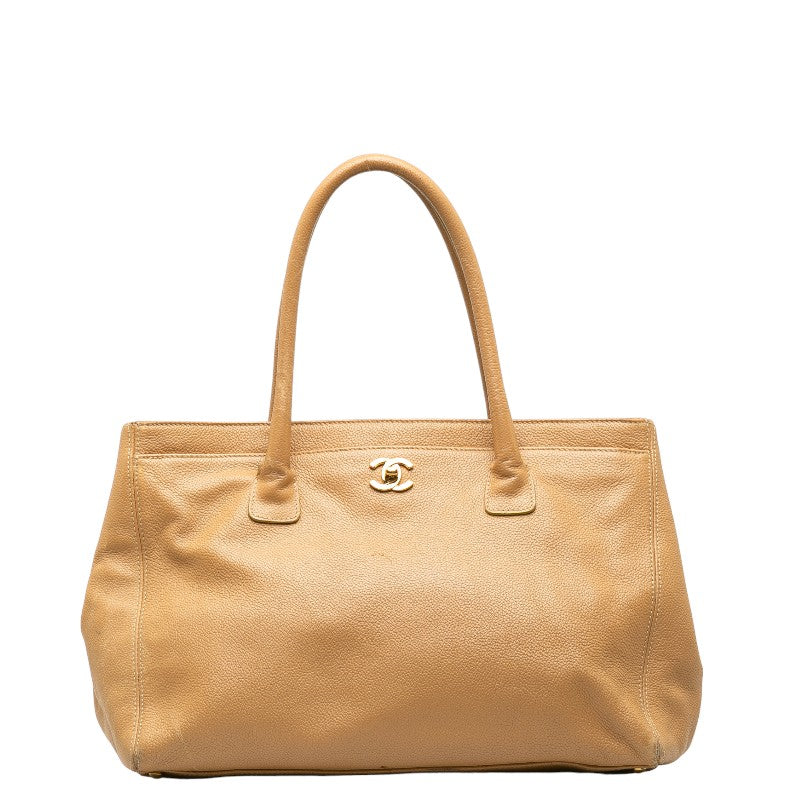 Chanel Cocomark Executive Handbags Shoulder Bag 2WAY Beige Caviar