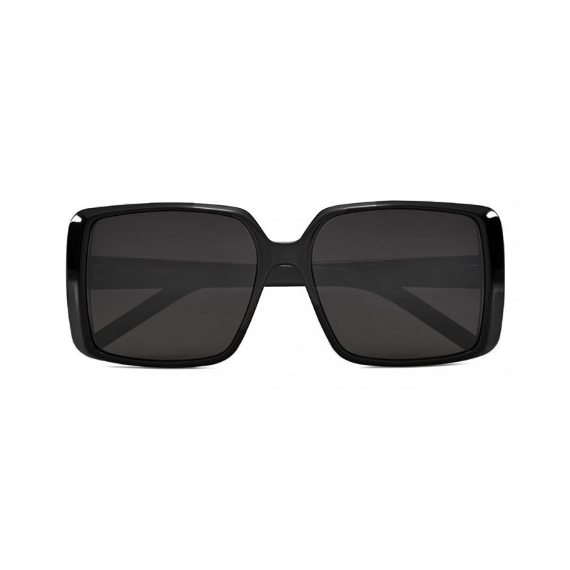 Saint Laurent Sunglasses Square Full Rim, Black Frame and Black Lens SL451001