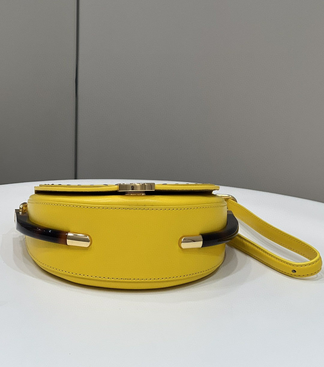 Top QualityTop Quality Moonlight Saddle Yellow Bag For Woman 19cm/7.5in