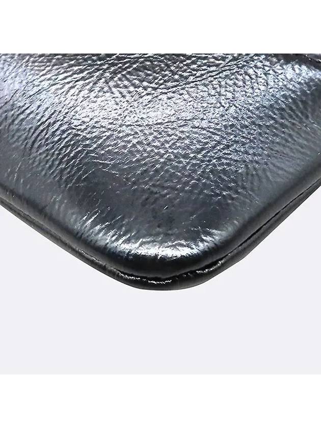 A84287 Black   Leather Quilted Gabriel New Medium Clutch Bag Chanel