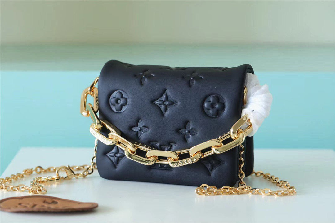 Top Quality Beltbag Coussin Monogram Black For Women, Womens Handbags, Shoulder And Crossbody Bags 5.1in/13cm Top Quality