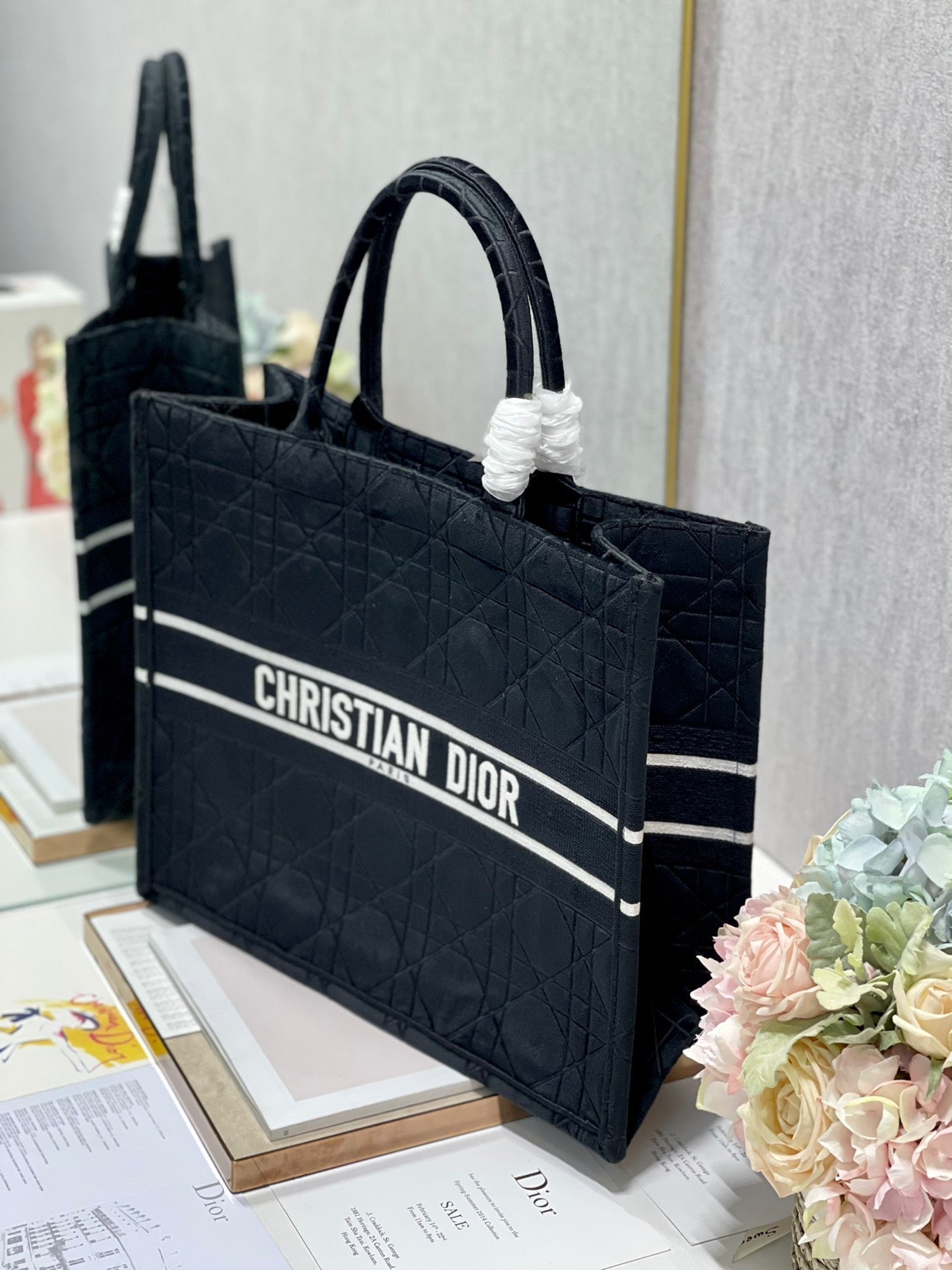Top Quality Large Book Tote Black, For Women, Womens Handbags 16.5in/42cm CD