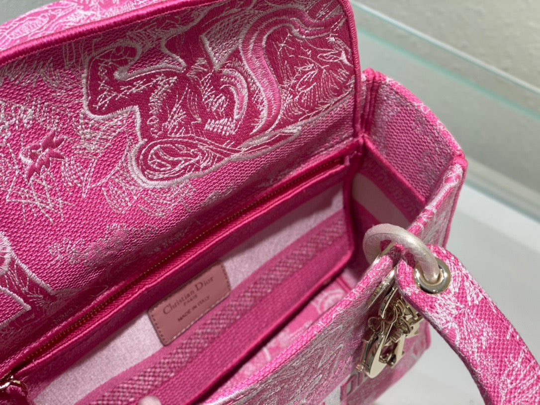 Top Quality MeTop Qualityum Lady D-Lite Bag Pink, For Women, Womens Handbags 24cm/9.5in CD M0565OROC_M956