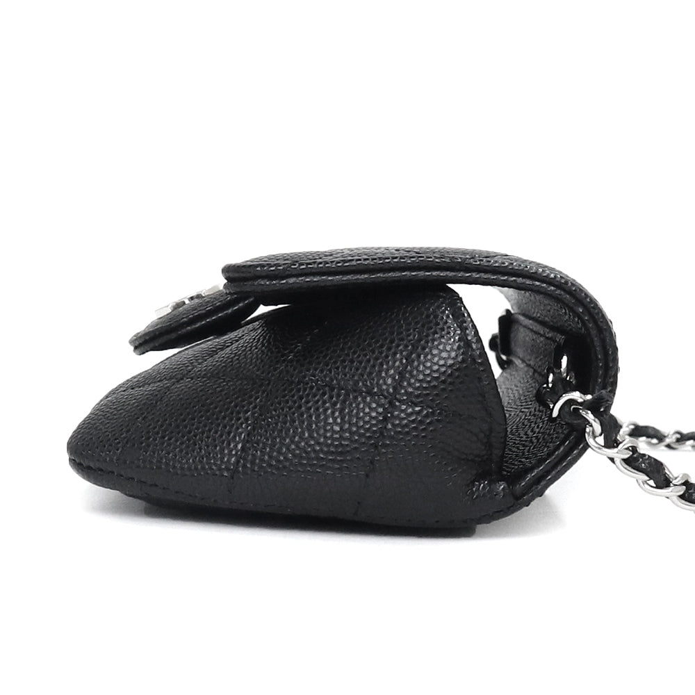 Chanel Timeless Classic Line Matelasse Chain Crossbody Caviar Skin Black