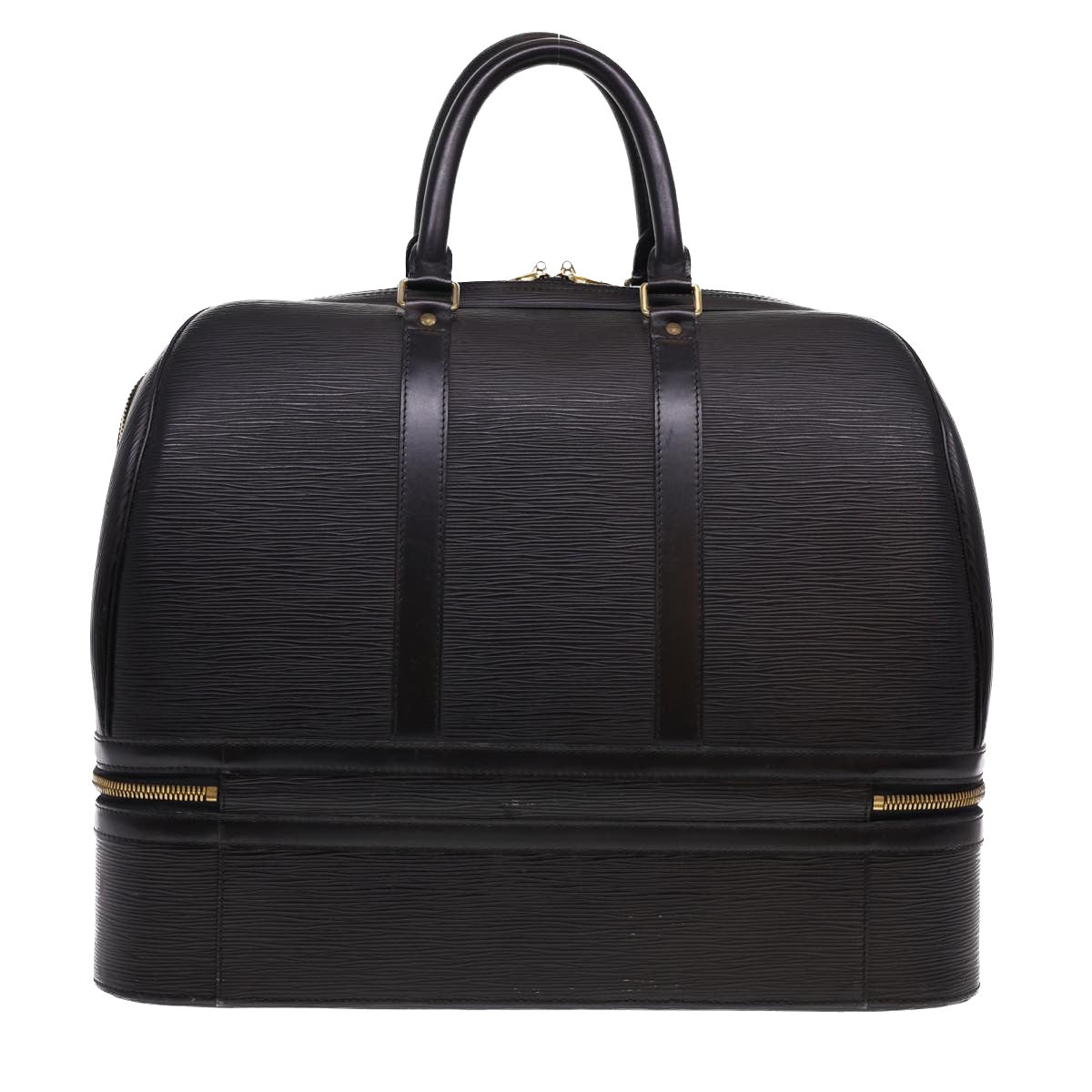 LOUIS VUITTON Epi Sac Sports Boston Bag SPO Black LV Auth 40014