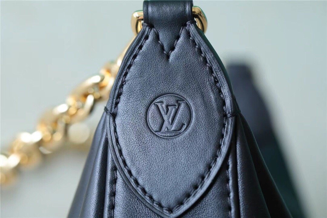 Top Quality Over The Moon Bag Handbags For Women In Black 10.8in/28cm Top Quality M59799