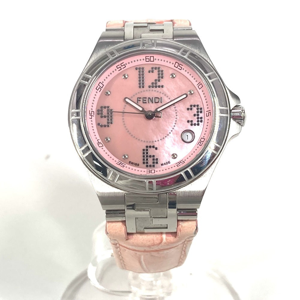 FENDI Watches Quartz 4600M leather pink high speed pink dial