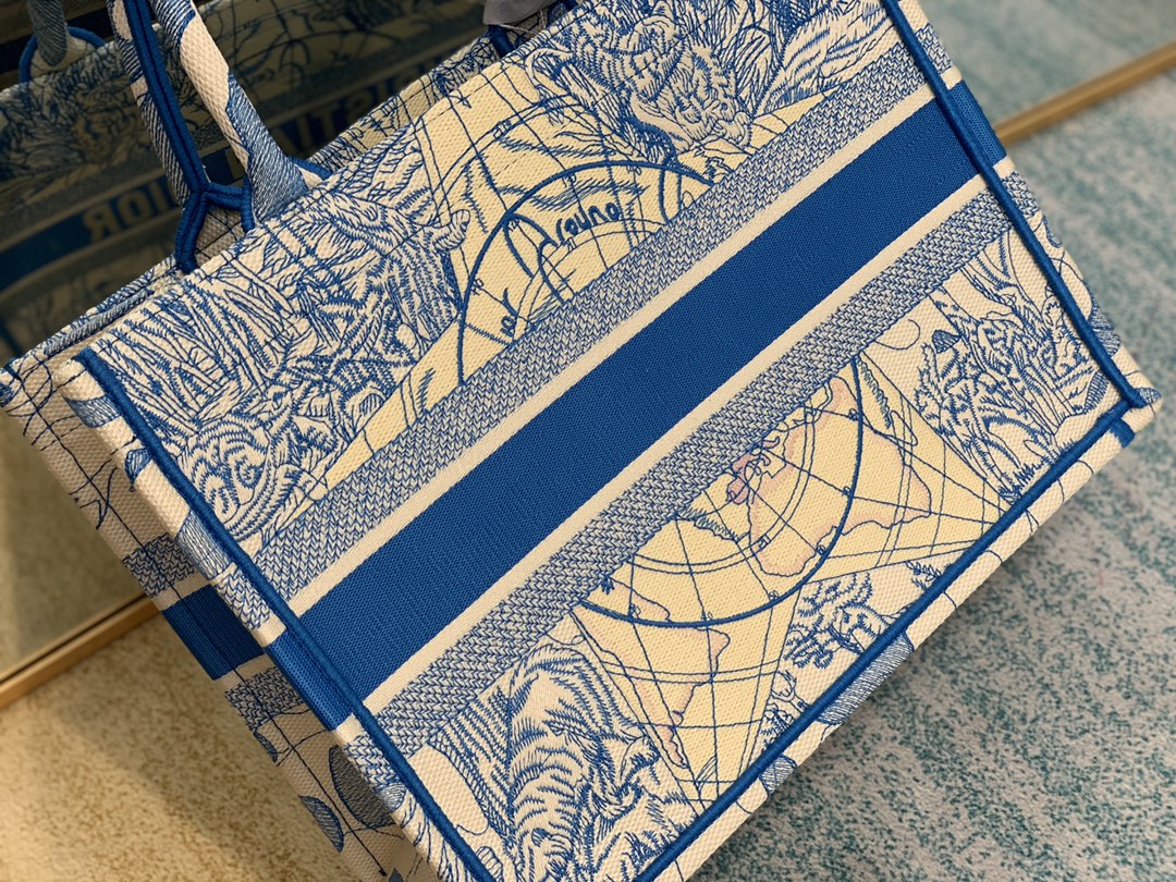 Top Quality MeTop Qualityum Book Tote Bag By Maria Grazia Chiuri For Women 14in/36cm CD